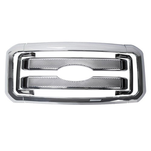 DURAFORCE For 2011 2016 Ford F250 F350 Super Duty Chrome Grille Grill Full Overlay Cover