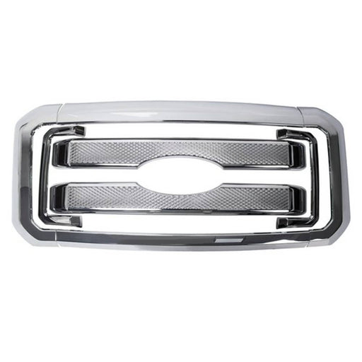 DURAFORCE For 2011 2016 Ford F250 F350 Super Duty Chrome Grille Grill Full Overlay Cover