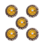 DURAFORCE 5 Pack 1-1/2" x 1" x 1/4" Shank Mounted Flap Wheels 60 Grit Aluminum Oxide