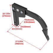 DURAFORCE For ATV UTV Hitch Mounted Ripper Middle Buster Plow 18" Shank with 2" Receiver