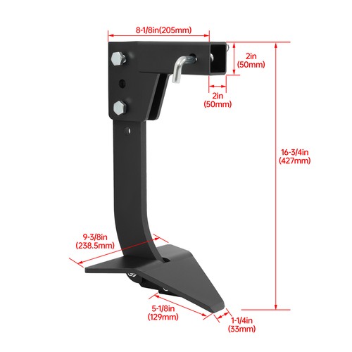 DURAFORCE 17" For 2" Receiver Adapter Tractor Hitch Lawn Mounted Ripper Middle Buster Plow