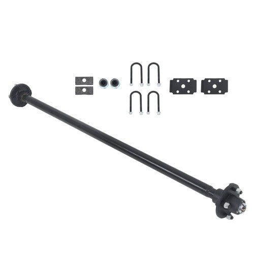 DURAFORCE 4 lug-4' 57' Hub Face Trailer Axle w/ U-Bolt Kit 2000lbs For trailers RVs trucks