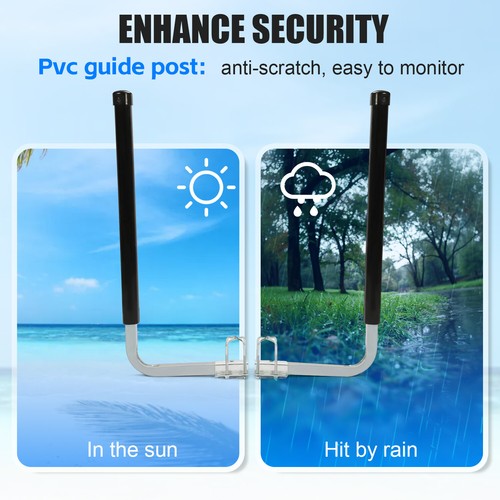 Boat Trailer Guide On Post with PVC Poles 40 Pair