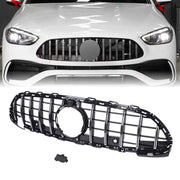 DURAFORCE For Mercedes Benz C200 C300 W/AMG Line C43 AMG 2022+ Chrome Front Bumper Grille