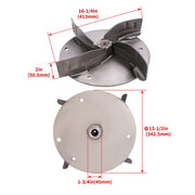DURAFORCE Steel Leaf Vacuum Catcher Impeller Comp Coated With Anti-Rust Oil #66886