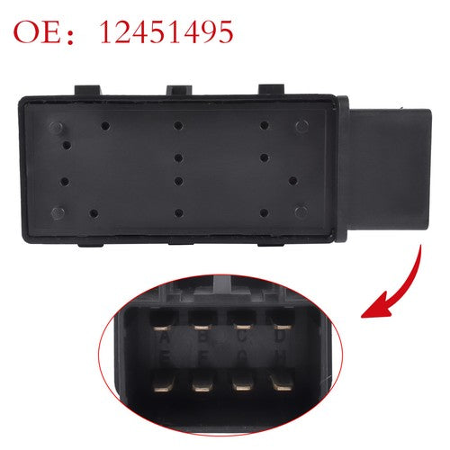 DURAFORCE 6-Way Driver Seat Adjustment Switch for Chevy Silverado Trax GMC Yukon 12451495