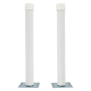 DURAFORCE 2PCS Steel 22" Pontoon Trailer For Boat Post Guide-On Guide On Post W/hardware