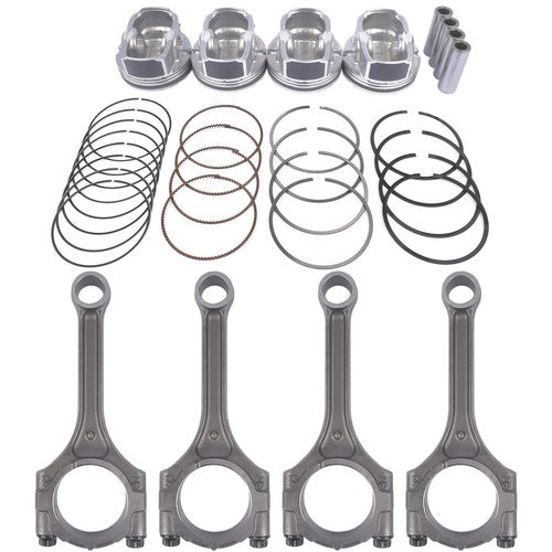 DURAFORCE 4x Connecting Rod & Piston Kit For Hyundai Veloster Kia Rio Soul 1.6L 2012-2017
