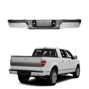 DURAFORCE Fit For Ford F150 09-14 Steel Rear Bumper Assembly Styleside With Sensor Holes