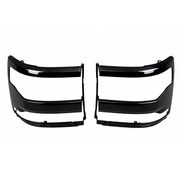 DURAFORCE Headlight Trim Bezel Cover for Chevy Silverado 1500 2016-2018 Black Pair