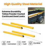 DURAFORCE Yellow 2 Sided Tailgate Utility Trailer Gate & Ramp Lift Assist System 350 lbs