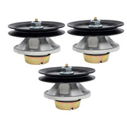 DURAFORCE AM121342 AM115720 AM116065 3x Spindle Assembly w/Pulley For John Deere AM115528