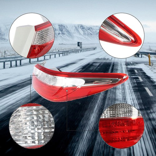 DURAFORCE Outer Passenger / Right Side Red For Toyota Camry 2015-2017 Tail Light Assembly