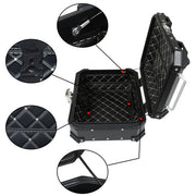 DURAFORCE 22L Black Motorcycle Luggage Waterproof Tail Box Scooter Trunk Storage Top Case