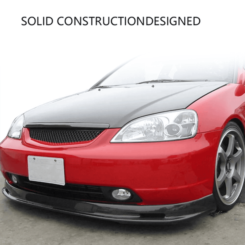 DURAFORCE Front Bumper Upper Grill Mesh Hood Grille For 2001-2003 Honda Civic JDM Type R
