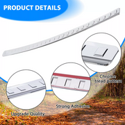 DURAFORCE New Chrome Rear Bumper Protector Cover Scratch Exact For 2014-2020 Nissan Rogue