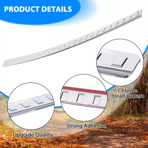 DURAFORCE New Chrome Rear Bumper Protector Cover Scratch Exact For 2014-2020 Nissan Rogue