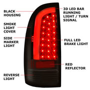 DURAFORCE For Black Smoked 2005-2015 Toyota Tacoma LED Tube Tail Lights Brake Lamps 05-15