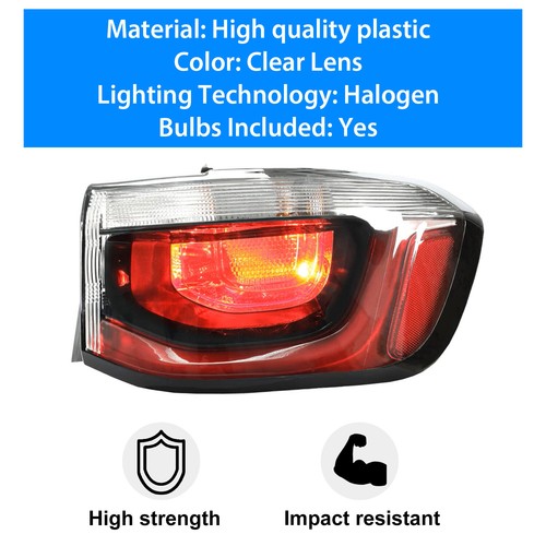 Right Passenger Side Rear Tail Light for Jeep Compass 2017 2020 17 20 Brake Lamp