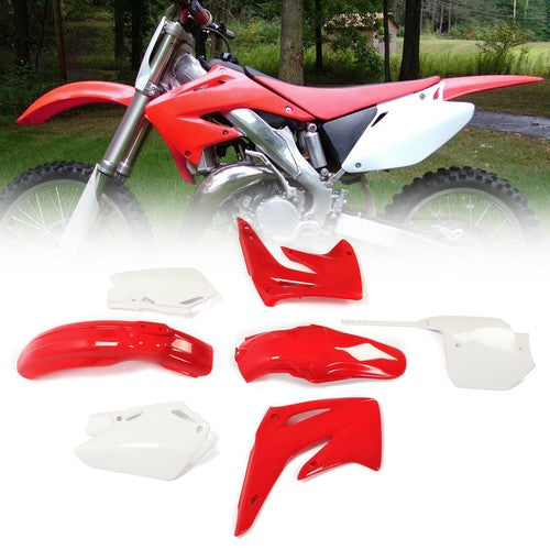DURAFORCE Restyled Plastic Kit Red/White Bodywork Fairing For Honda CR85R/CR85RB 2003-2007