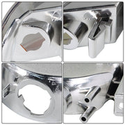 DURAFORCE Pair Set For GMC Sierra 1500 1999-2007 Headlight Replacement Halogen Clear Lens