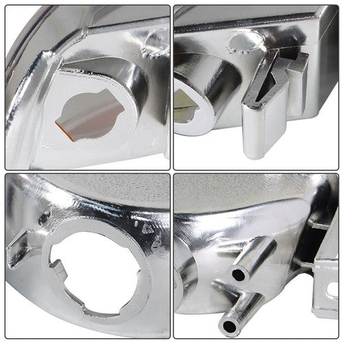 DURAFORCE Pair Set For GMC Sierra 1500 1999-2007 Headlight Replacement Halogen Clear Lens