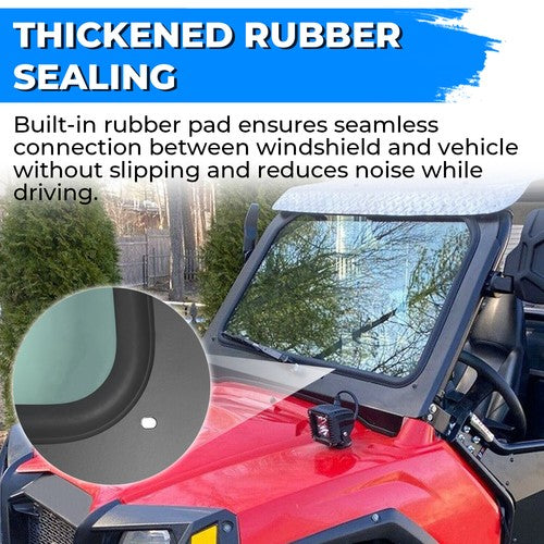 Full Glass Windshield With Wiper for 2008-2014 Polaris RZR 570 800 XP 900
