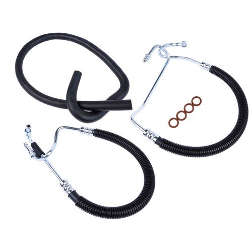 DURAFORCE 3x Hydroboost Power Steering Pressure Return Hoses for Chevy Silverado 1500 6.0L