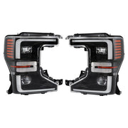 DURAFORCE Headlights Replacement For Ford F250 F350 SuperDuty 2020-2022 LH+RH LED Black