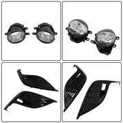 DURAFORCE For 2021-2023 Toyota Camry SE XSE Fog Lights Switch Wire Bezel Clear Black LED
