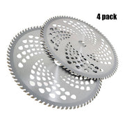 DURAFORCE 4 Pack 10" x 80T Carbide Tip Brush Blades For Cutter Trimmer Weed Eater New