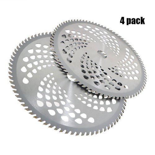 DURAFORCE 4 Pack 10" x 80T Carbide Tip Brush Blades For Cutter Trimmer Weed Eater New