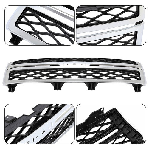Grille Assembly for 2011 2014 Silverado 2500 HD Silverado 3500 HD Black Chrome