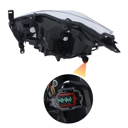 DURAFORCE Headlight Assembly LED Type Passenger Side For Nissan Murano Platinum 2015-2018