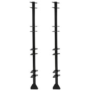 DURAFORCE For Enclosed/Open Trailer Pair 4 Place Lockable Weeder Trimmer Rack Holders