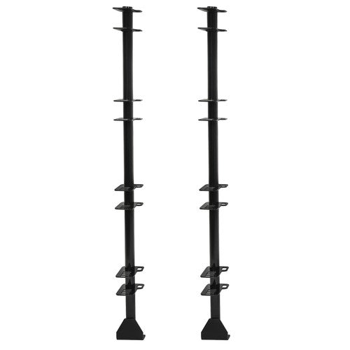 DURAFORCE For Enclosed/Open Trailer Pair 4 Place Lockable Weeder Trimmer Rack Holders