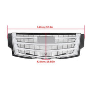 DURAFORCE Front Bumper Grille Plastic Chrome Fit For Cadillac Escalade 2015-2020