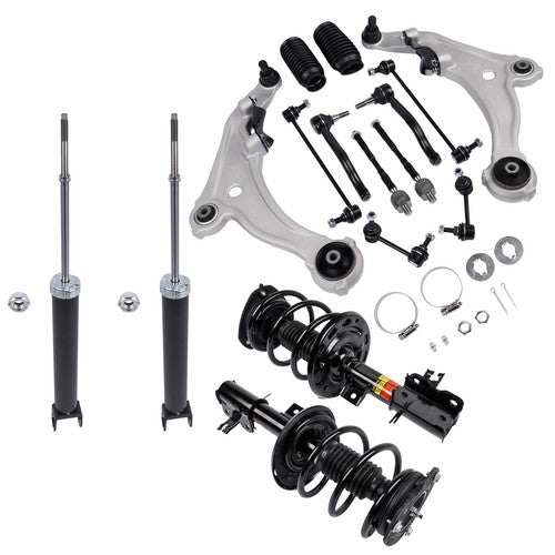 DURAFORCE For 09-14 Nissan Maxima 3.5L Front Rear Shock Control Arm Suspension Kit 16PCS