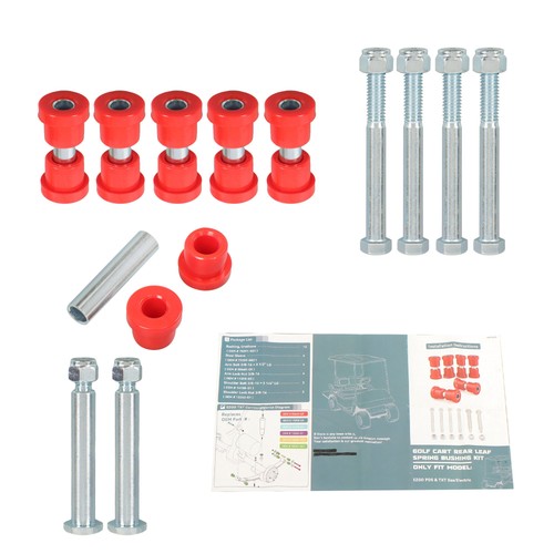 DURAFORCE New For EZGO TXT/Medalist 94+ Club Car 1981+ Rear Leaf Spring Bushing Kit Usa
