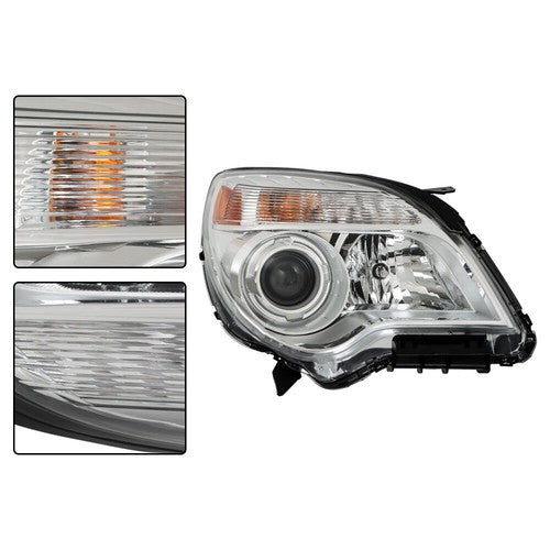 DURAFORCE Projector Passenger + Driver Clear For Chevy Equinox 2011-2015 Headlights Front