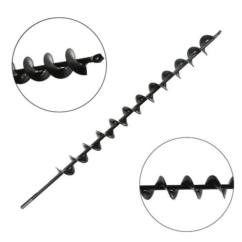 DURAFORCE Auger Drill Bit 1.75" x 24" Garden Plant Flower Bulb Rapid Planter Spiral