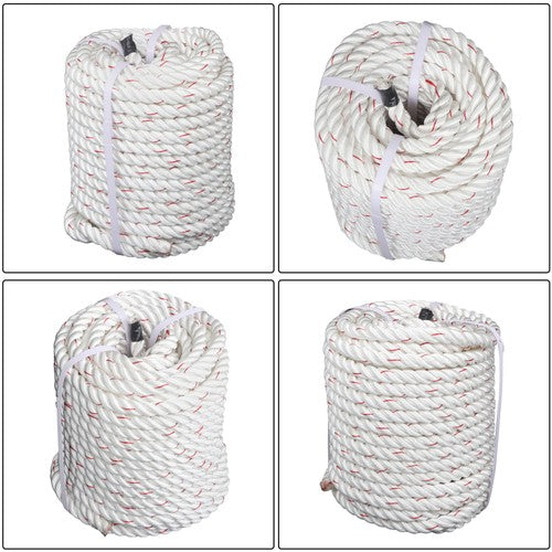 DURAFORCE 3/4inch x 120FT Breaking Strength Polyester Braided Rope 2038lbs Heavy Duty