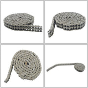 DURAFORCE #60-2 Double Strand Duplex Roller Chain 10 Ft with 2 Connect Links