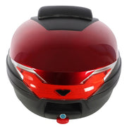 DURAFORCE 32L Red Motorcycle Tour Tail Box Top LockStorage Carrier Luggage Scooter Trunk