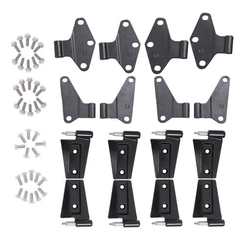 DURAFORCE Suitable For Jeep Wrangler 2007-2018 16PCS Car Replaced Parts Door Black Hinges