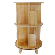 DURAFORCE Rotating Bookshelf w/ Legs 360 Display Floor Standing Bookcase Multi-Functional