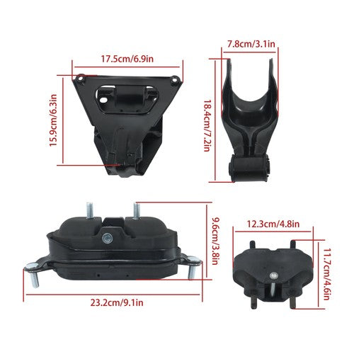 DURAFORCE New 6PC Motor & Transmission Mount For Chevrolet Impala/Monte Carlo 00-05 3.8L
