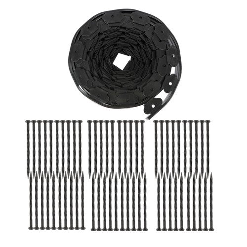 DURAFORCE Flexible Garden Landscape Edging No Dig Lawn Edging Border With Anchoring Spikes