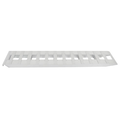 DURAFORCE 2Pcs 72'' × 14'' Aluminum Sliver Trailer Ramps 6500LBS Total Beavertail Hook End