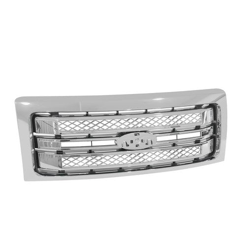 DURAFORCE Front Bumper Upper Grille Chrome For 2009-2014 Ford F150 F-150 Platinum Style